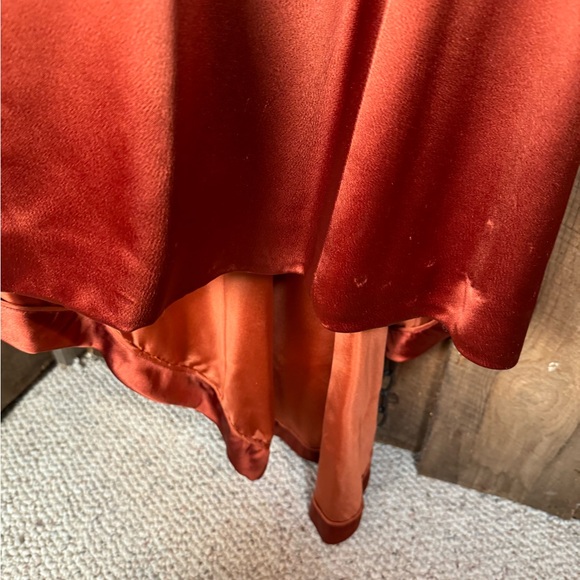 Reem Acra Copper Satin Gown - size 10 - Picture 10 of 14